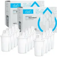 Dafi Universelle Wasserfilterpatronen Wasserfilter, Plastik, Weiß, 12 Stück