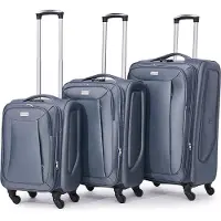 VERTICAL STUDIO EG VS-130|"Tromso" 20" 24" 28" Stoffkoffer 3er-Set grau