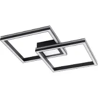 LUCANDE Smart LED-Deckenlampe Tjado, 85cm, schwarz, RGB, CCT