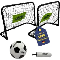 Best Sporting Mini Fußballtor Set inkl. 2x Mini Tore, PVC-Fußball & Mini Luftpumpe
