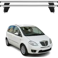 Menabo Dachträger Grundtäger für Lancia Musa 2004-2006 75kg Alu Silber 2 tlg