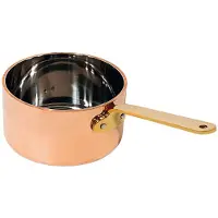 Contacto Stielkasserolle aus Kupfer, Inhalt: 0,75 Liter, Höhe: 75 mm, ø: 120 mm