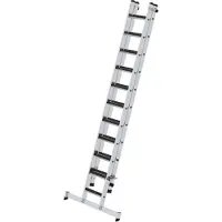 Proregal Stufen-Schiebeleiter 2-teilig mit nivello-Traverse und clip-step R13 1x11 + 1x10