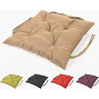 Sunnypillow Bankauflage Stuhlkissen Bankkissen 50 x 50 cm Sitzkissen für Hollywoodschaukel Polsterauflage Auflage für Gartenbank viele Farben und Größen zur Auswahl Sandfarben