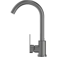 Granitan | PRESTIGE - Küchenarmatur - 360° schwenkbar - gungray - Keramikkopf