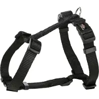 Trixie Premium H-Geschirr, XXS–XS: 20–32 cm / 10 mm, schwarz