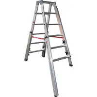 Euroline Premium 30578 Stufentreppenstehleiter 2x6 Stufen