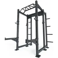 ATLETICA R8-Apache Power Rack | 6-Pfosten Power Rack | 226 cm Höhe | 123x143 cm Grundfläche | 8 Weight Pins, Spotter Arms, Bar Holder, 4 J-Hooks