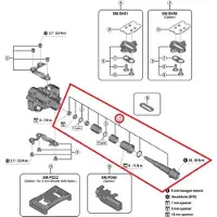 Shimano Pedalachse Baugruppe f.PD-M9200, B.C.9/16"x20T.P.I., rechts, f.3mm kü....