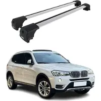 Omtec 1210916 Dachreling Dachträger Aluminium 75 kg Max für BMW X3 (F25)