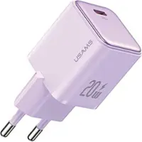 Usams Ład. Siec. 1Xusb-C Pd20W (Nur Kopf) Pd3.0 Schnellladegerät Purpurowy/Lila X-Ron Serie Cc183Tc03 (Us-Cc183)
