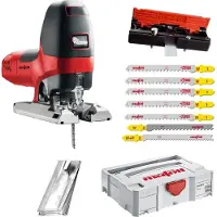 Mafell Stichsäge P1cc MaxiMAX im T-MAX + 4 Stichsägeblätter CUnex W1