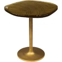KAWOLA Beistelltisch DARI S Glas gold