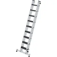 Proregal Stufen-Schiebeleiter 2-teilig mit nivello-Traverse und clip-step R13 2x9
