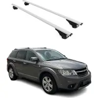 Omtec Dachträger Gepäckträger für Fiat Freemont 2012-2015 Grundträger Metall Silber 2x