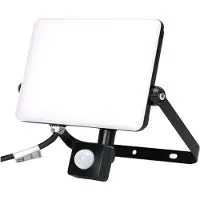 Aigostar 50W LED Fluter Strahler Flutlicht mit Bewegungsmelder mit Michglas abdeckung Außenbereich IP65 4000K