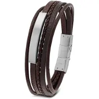 Tom Tailor Herren Gravurarmaband aus Edelstahl silber, silber, Gr. ONESIZE