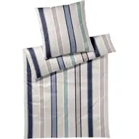 JOOP! Mako-Satin-Bettwäsche-Garnitur Banks Farbe Ocean Größe 155x220+40x80