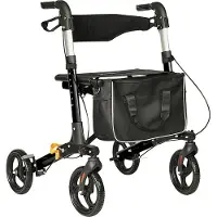 CHILLROI Rollator aus Aluminium, faltbar, inkl. Tasche