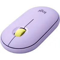 Logitech Pebble M350, Beidhändig, Optisch, RF Wireless + Bluetooth, 1000 DPI, Lavendel
