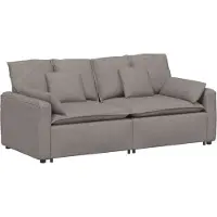 Syfax Modulares Sofa mit Kissen Taupe