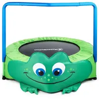 HyperMotion Frosch - Mini-Trampolin für Kinder - mit Griff - 50 kg max - 91 cm - für Haus und Garten