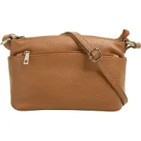 Cluty Umhängetasche Damen cognac