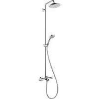 Hansgrohe Showerpipe Croma 220 für Dusche Chrom mit Thermostat