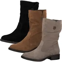 Tamaris Damen Stiefeletten Leder Stiefel 1-25480-25, Größe:38 EU, Farbe:Braun