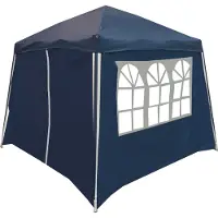 Lifetime Garden Partyzelt 3x3 m Wasserfestes Festzelt - Gartenpavillon mit Seitenwänden - Ideal für Garten- und Partygelegenheiten - Faltbares Partyzelt - Blau