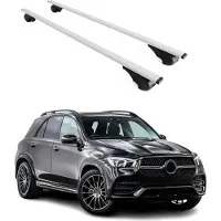 Omac Dachträger Grundtäger für Mercedes GLE C167 2018-2025 75kg Metall Silber 2 tlg