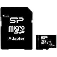 Silicon Power SP016GBSTH010V10SP, 16 GB, MicroSDHC, Klasse 10, UHS-I, 40 MB/s, Class 1 (U1)