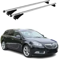Menabo Dachträger für Opel Insignia A Sport Tourer 2008-2017 75kg Alu Silber 2x