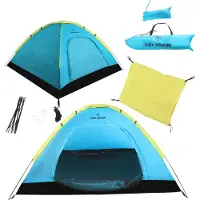 Kirkjubøur "Vindr" 2 Personen-Camping-Zelt, wasserdicht, UV-Schutz 50+, leicht & stabil, inkl. Zubehör & Tragetasche, schnell aufbaubar türkis|KJ-111
