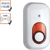 Elro SMART HOME Innensirene für Alarmanlage AG4000 mit Handy App Alarmgeber