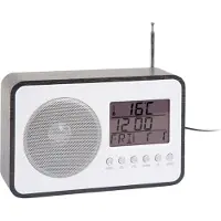 Karlsson - Wecker Fm Radio - Schwarz - 19.2x6.6x12.5cm