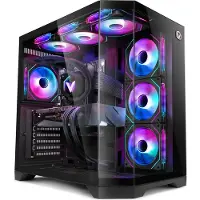 VIBOX IX-554 Gaming PC - AMD Ryzen 7 9800X3D 5,0 GHz - Nvidia RTX 5070 12 GB - 32 GB RAM - 1 TB SSD SSD - Windows 11 - WiFi 6 + Bluetooth 5.4