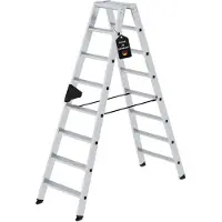 Proregal Stufen-Stehleiter beidseitig begehbar 2x8 Stufen
