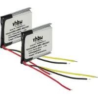 VHBW 2x Akku kompatibel mit Jabra Engage 75, 65 Wireless Headset Kopfhörer (290 mAh, 3,8 V, Li-Ion)