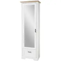 Innostyle Garderobenschrank - Pinie Nachbildung hell - 65 x 204 cm - 1 Spiegeltür
