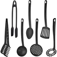 Hermia Concept , BADE-TLF-SET-07, Service-Set (7-teilig), Schwarz, 100% KUNSTSTOFF, 30 x x cm