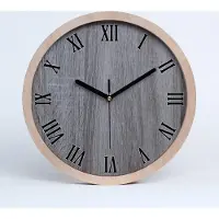 Tulup Holzuhr 30fi cm wanduhr - schwarze Spitzen - Holz