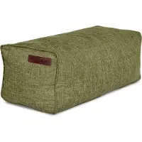 Green Bean Indoor Sitzhocker Pouf 70x33x28cm EPS-Perlen Füllung -Home Linen Kuschelig Weich Waschbar - Drinnen Bodenkissen Liegekissen Sitzkissen Sitzhocker Sessel Kinder Erwachsene Stoff Grün