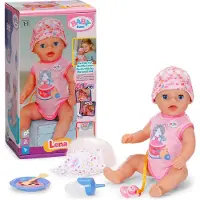 Baby Born Lena in pinken Strampler 36 cm mit 7 Funktionen ab 1 Jahr
