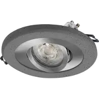Osram 4058075854017 Concrete LED Spot GU10 Dunkel 4,5W Satin-Nickel