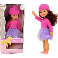 Leantoys IMPORT Baby Girl Puppe Braunes Haar