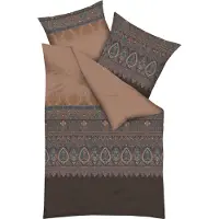 Kaeppel Bettwäsche Opulence" braun 1x 155x220 cm + 1x 80x80 cm"