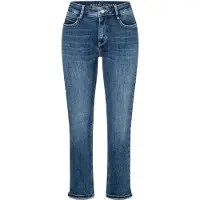 MAC JEANS Mac - Damen 5-Pocket Jeans, DREAM cropped authentic (5481-90-0357L), Größe:W34, Länge:L27, Farbe:blue moon basic wash (D653)
