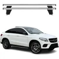 Omac Menabo Dachträger Grundtäger für Mercedes GLE C292 2015-2019 75kg Alu Silber 2x