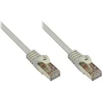GOOD CONNECTIONS RNS Patchkabel mit Rastnasenschutz, Cat. 5e, SF/UTP, PVC, 100MHz, grau, 10m,